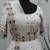 White Multi-thread with gota patti Embroidered Georgette Semi-stitched Lehenga