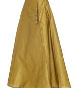 Yellow printed polyester skirts