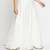 White plain polyester skirts