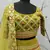 Lime Green Multi-thread with gota patti Embroidered Georgette Semi-stitched Lehenga