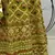 Lime Green Multi-thread with gota patti Embroidered Georgette Semi-stitched Lehenga