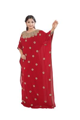 Muslim Kaftan Women Dress Abaya Maxi Islamic Long Sleeve Arab Dress 3