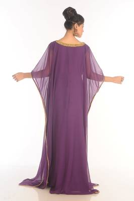 Shop Ethnic Maxi Abaya Moroccan Islamic Kaftan Beach Fancy Modern Floor Length Half Sleeve For Women Dress 5