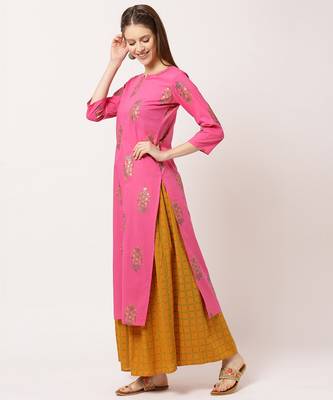 Pink digital print cotton salwar 2