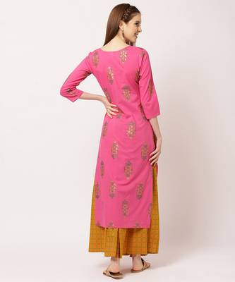 Pink digital print cotton salwar 4