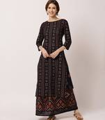 Blue digital print rayon salwar