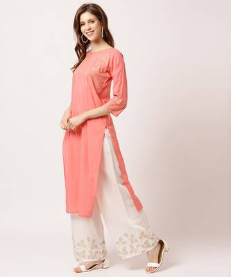 Pink digital print cotton salwar 2