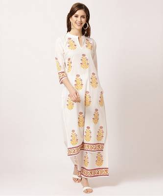 White digital print cotton salwar 1