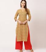 Yellow digital print cotton salwar