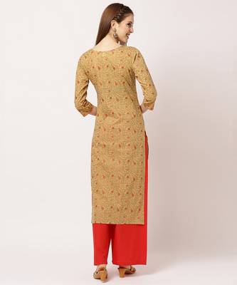 Yellow digital print cotton salwar 4