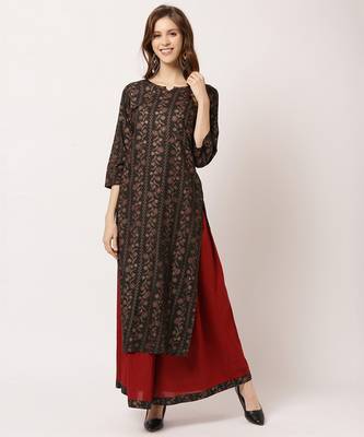Black digital print cotton salwar 1