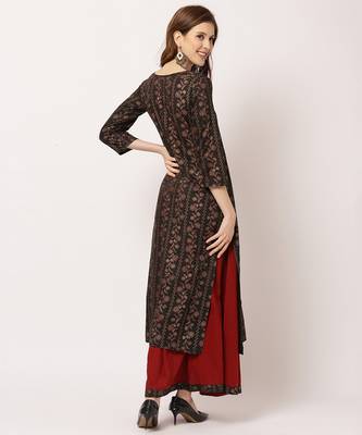 Black digital print cotton salwar 4
