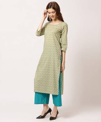 Green digital print cotton salwar 2
