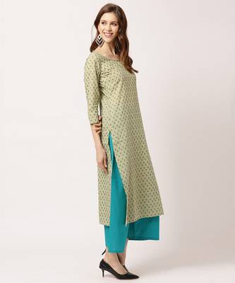 Green digital print cotton salwar 3