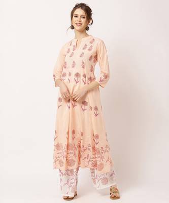 Pink digital print cotton salwar 1