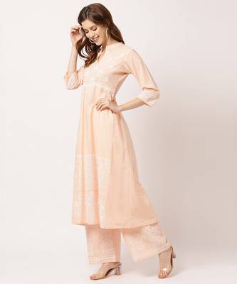 Pink digital print cotton salwar 2