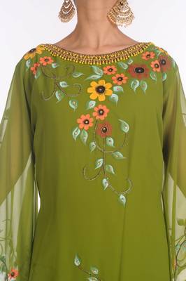 SALE !! Moroccan Islamic Kaftan Beach Fancy Modern Floor Length Bell Sleeve For Women Dress 4