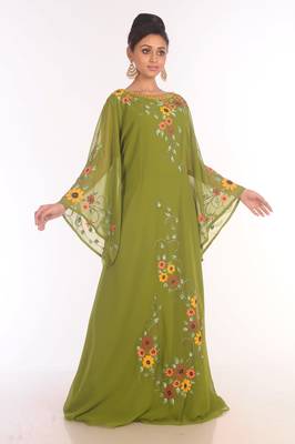 SALE !! Moroccan Islamic Kaftan Beach Fancy Modern Floor Length Bell Sleeve For Women Dress 5