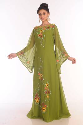 SALE !! Moroccan Islamic Kaftan Beach Fancy Modern Floor Length Bell Sleeve For Women Dress 6