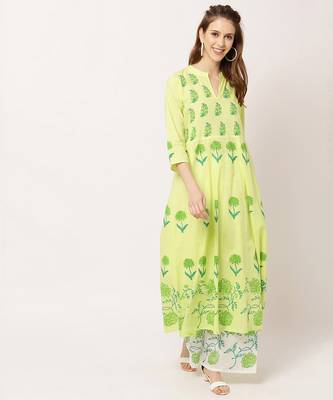 Green digital print cotton salwar 1