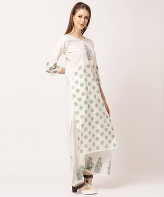 White digital print cotton salwar 3