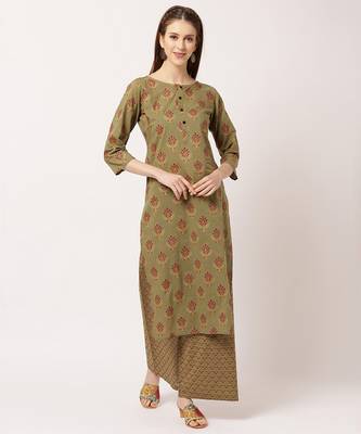 Green digital print cotton salwar 1