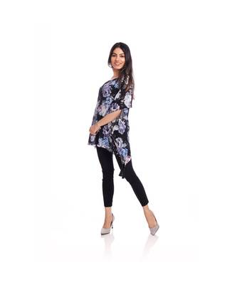 Black Multi Floral Print Kaftan Top to keep you updated with the Latest Fashion 1