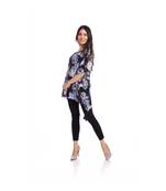 Black Multi Floral Print Kaftan Top to keep you updated with the Latest Fashion