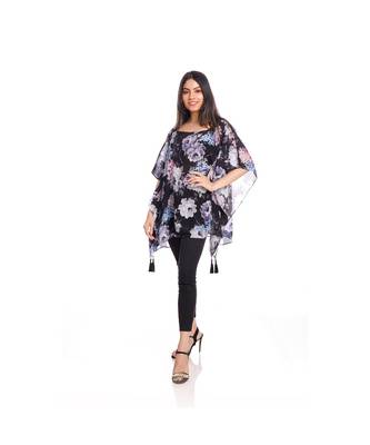 Black Multi Floral Print Kaftan Top to keep you updated with the Latest Fashion 4