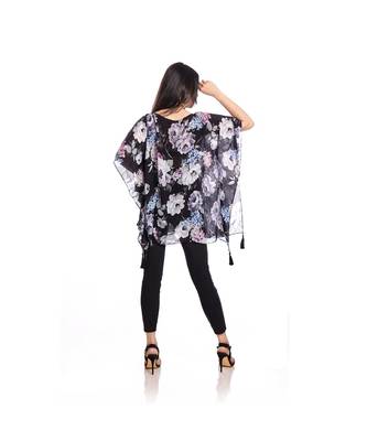 Black Multi Floral Print Kaftan Top to keep you updated with the Latest Fashion 5