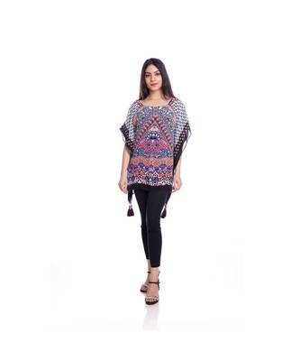 Multicolor Abstract Print Kaftan Top to keep you updated with the Latest Fashion 1