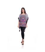 Multicolor Abstract Print Kaftan Top to keep you updated with the Latest Fashion