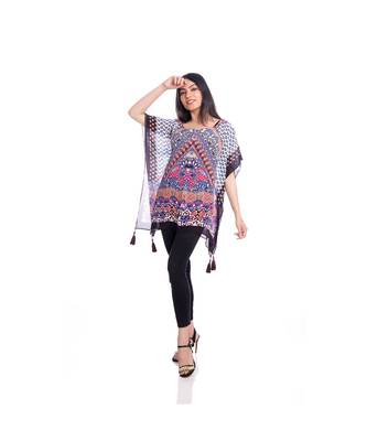 Multicolor Abstract Print Kaftan Top to keep you updated with the Latest Fashion 5