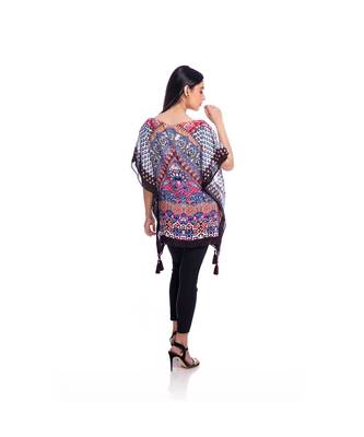 Multicolor Abstract Print Kaftan Top to keep you updated with the Latest Fashion 6