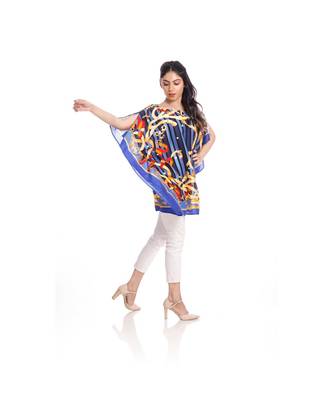 Blue Abstract Print Kaftan Tunic to keep you updated with the Latest Fashion 2