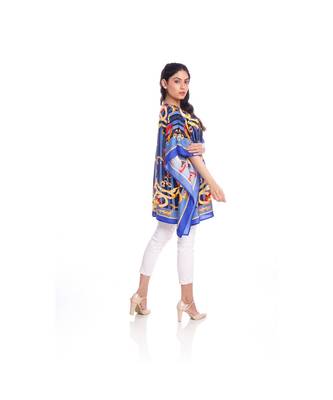 Blue Abstract Print Kaftan Tunic to keep you updated with the Latest Fashion 4