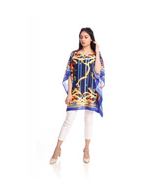 Blue Abstract Print Kaftan Tunic to keep you updated with the Latest Fashion 5