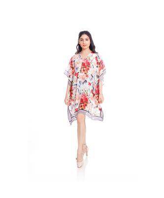 Pink and White Floral Print Kaftan Tunic to keep you updated with the Latest Fashion 1