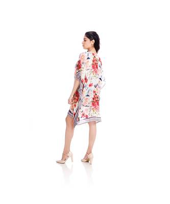 Pink and White Floral Print Kaftan Tunic to keep you updated with the Latest Fashion 6