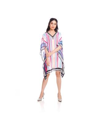 Multi color Stripe Print Kaftan Tunic to keep you updated with the Latest Fashion 1