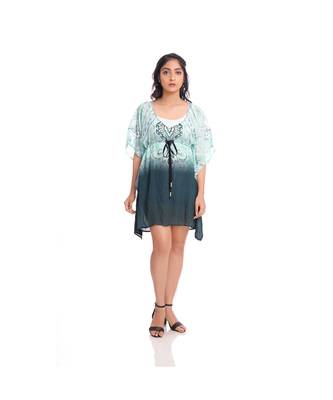 Green OmbreyPaisley Print Kaftan Tunic to keep you updated with the Latest Fashion 1