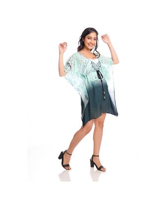 Green OmbreyPaisley Print Kaftan Tunic to keep you updated with the Latest Fashion 4