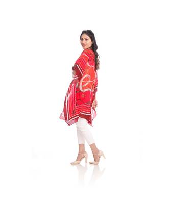 Red Abstract Print Kaftan Tunic to keep you updated with the Latest Fashion 3