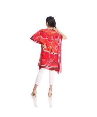 Red Abstract Print Kaftan Tunic to keep you updated with the Latest Fashion 4