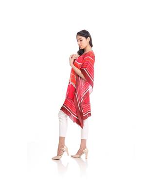 Red Abstract Print Kaftan Tunic to keep you updated with the Latest Fashion 5
