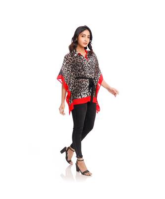 Red and Black Animal Print Kaftan Shirt to keep you updated with the Latest Fashion 4