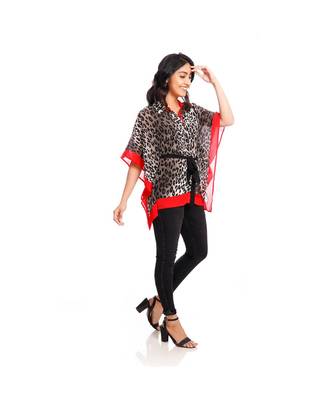 Red and Black Animal Print Kaftan Shirt to keep you updated with the Latest Fashion 6