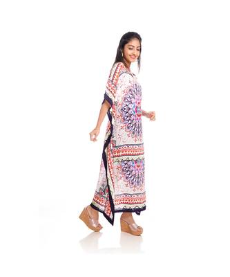 Multicolor Gabstract Print Long Kaftan to keep you updated with the Latest Fashion 4