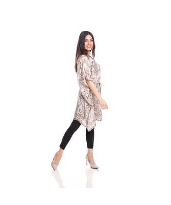 Grey Paisley Print Front tie Print Kaftan Tunic to keep you updated with the Latest Fashion 2