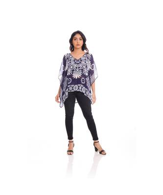 Blue Paisley Print Kaftan Top to keep you updated with the Latest Fashion 1